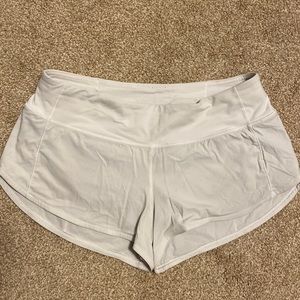 Lululemon low rise speed up shorts. 2”